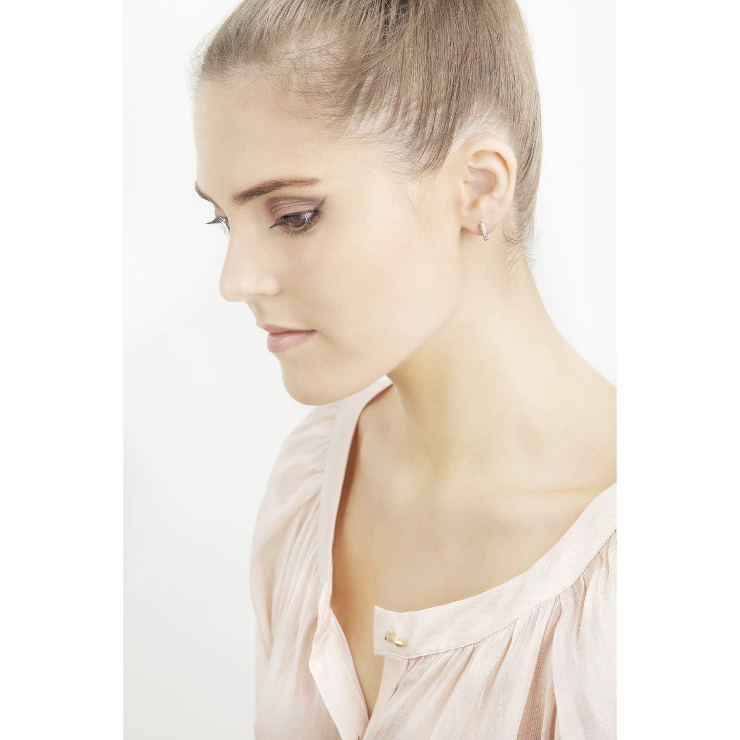 Eminence Pinks Rose Gold Hoop Earrings - Rosendorff Diamond Jewellers