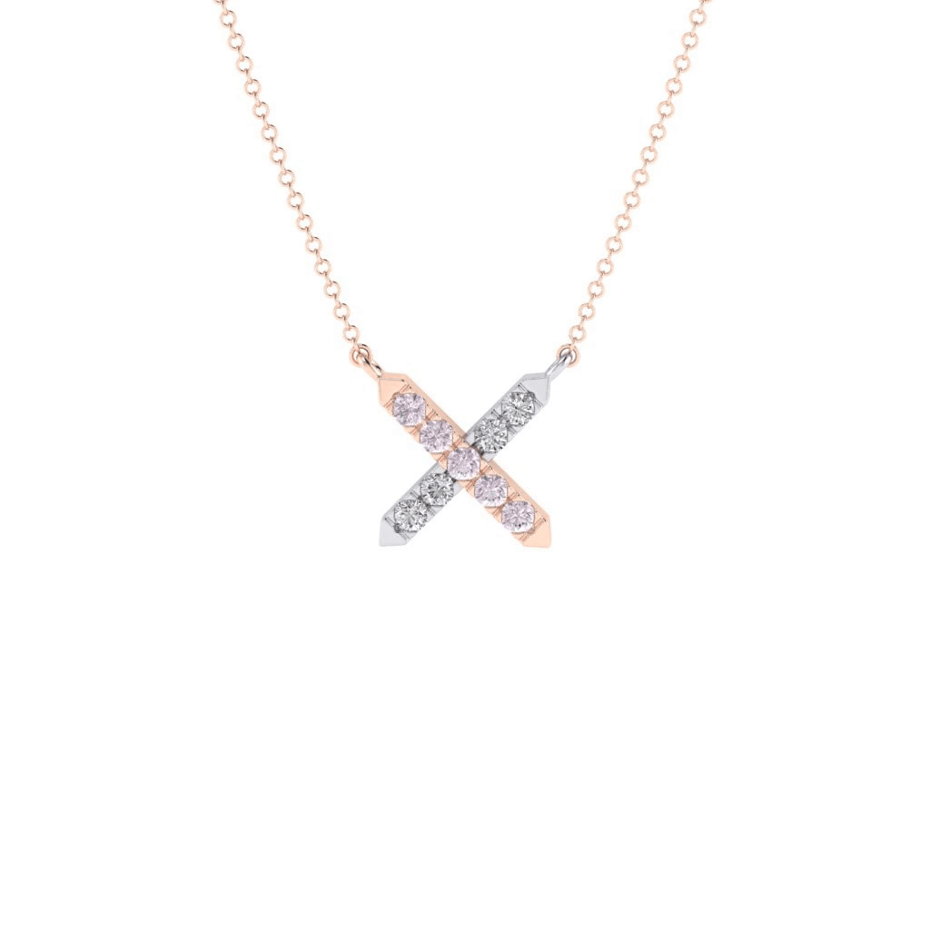 Eminence Pinks Diamond Cross Pendant - Rosendorff Diamond Jewellers