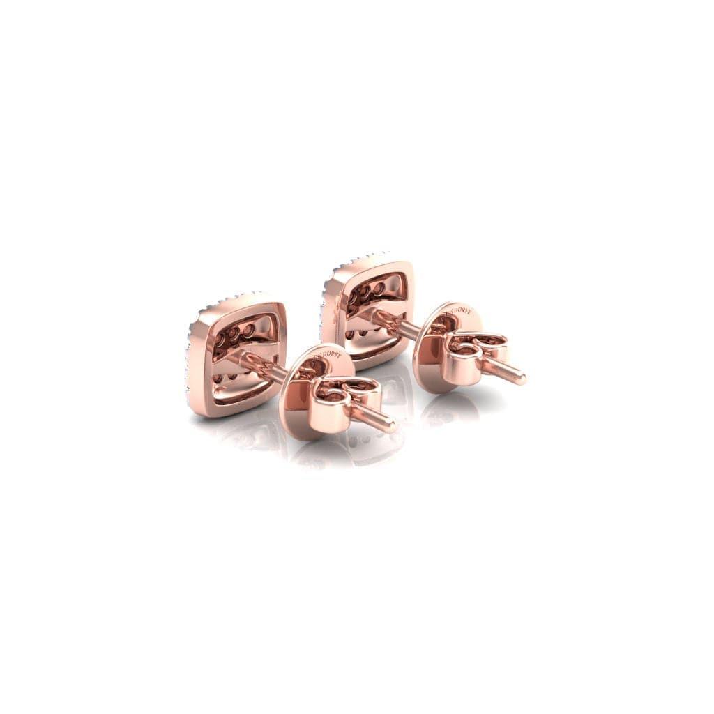 Eminence Pinks Diamond Square Earrings - Rosendorff Diamond Jewellers