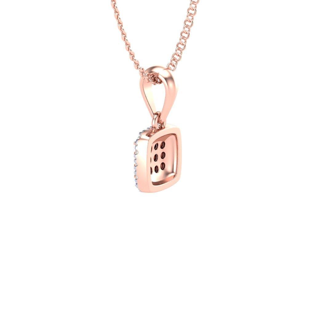 Eminence Pinks Diamond Square Pendant - Rosendorff Diamond Jewellers