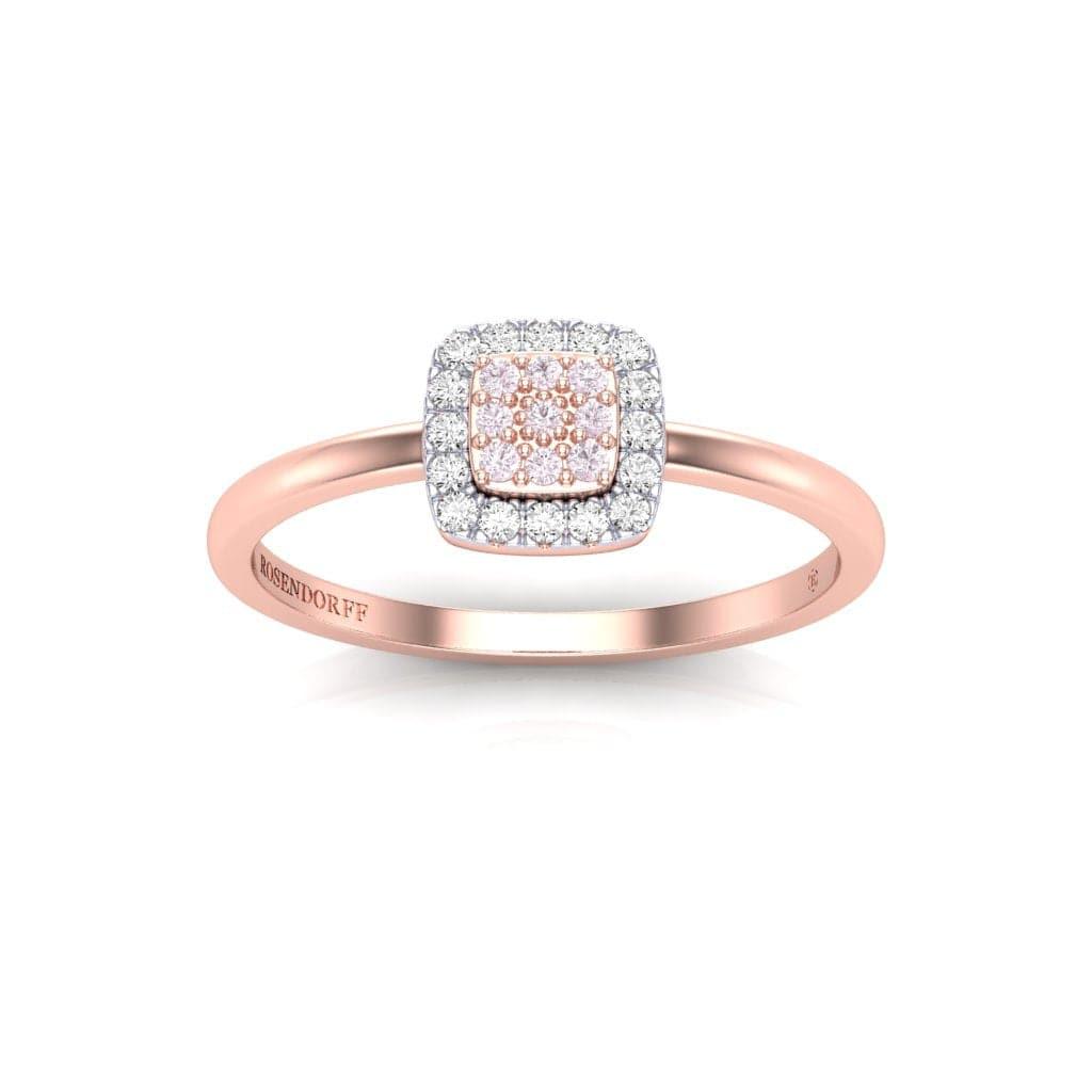 Eminence Pinks Diamond Square Ring - Rosendorff Diamond Jewellers