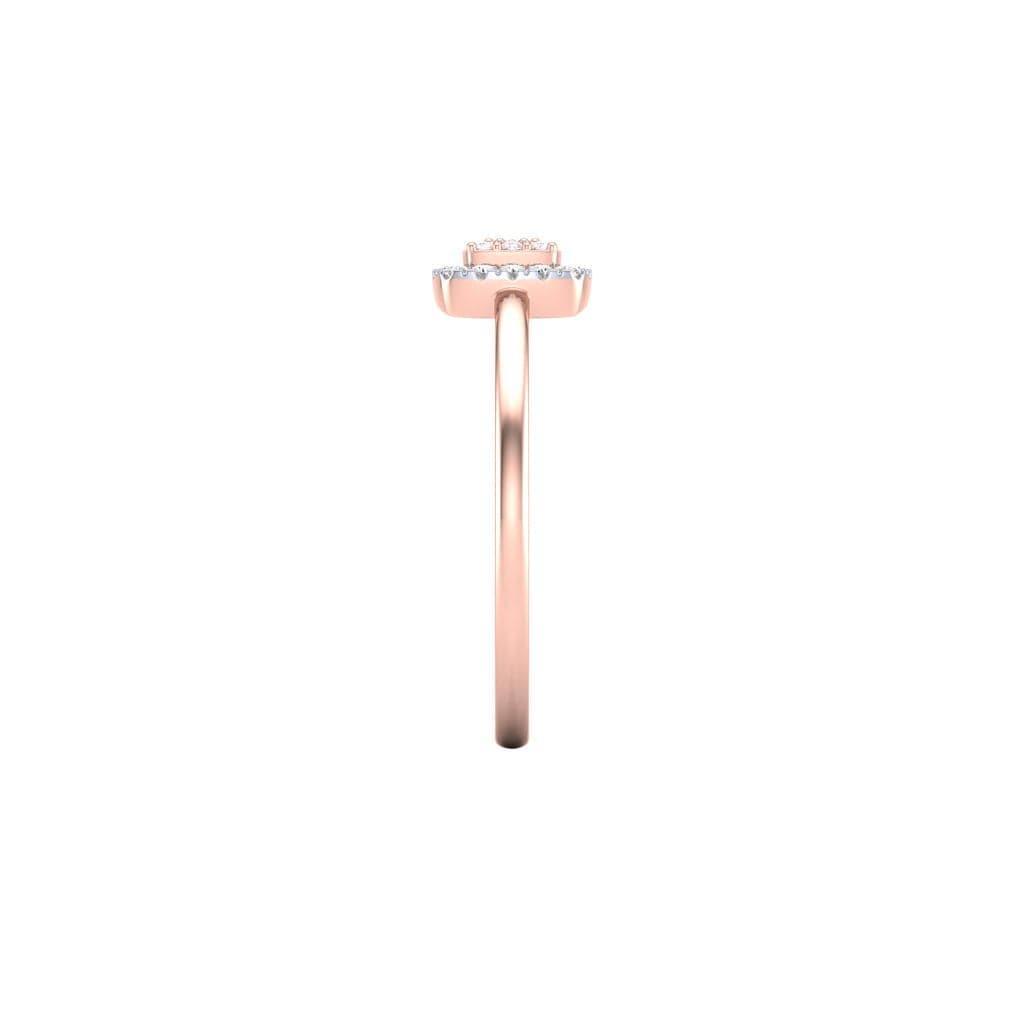 Eminence Pinks Diamond Square Ring - Rosendorff Diamond Jewellers