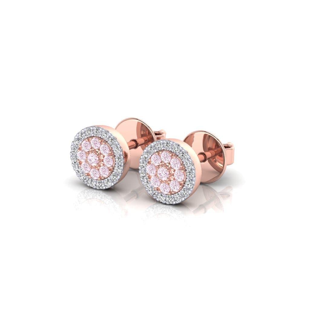 Eminence Pinks Diamond Disc Earrings - Rosendorff Diamond Jewellers