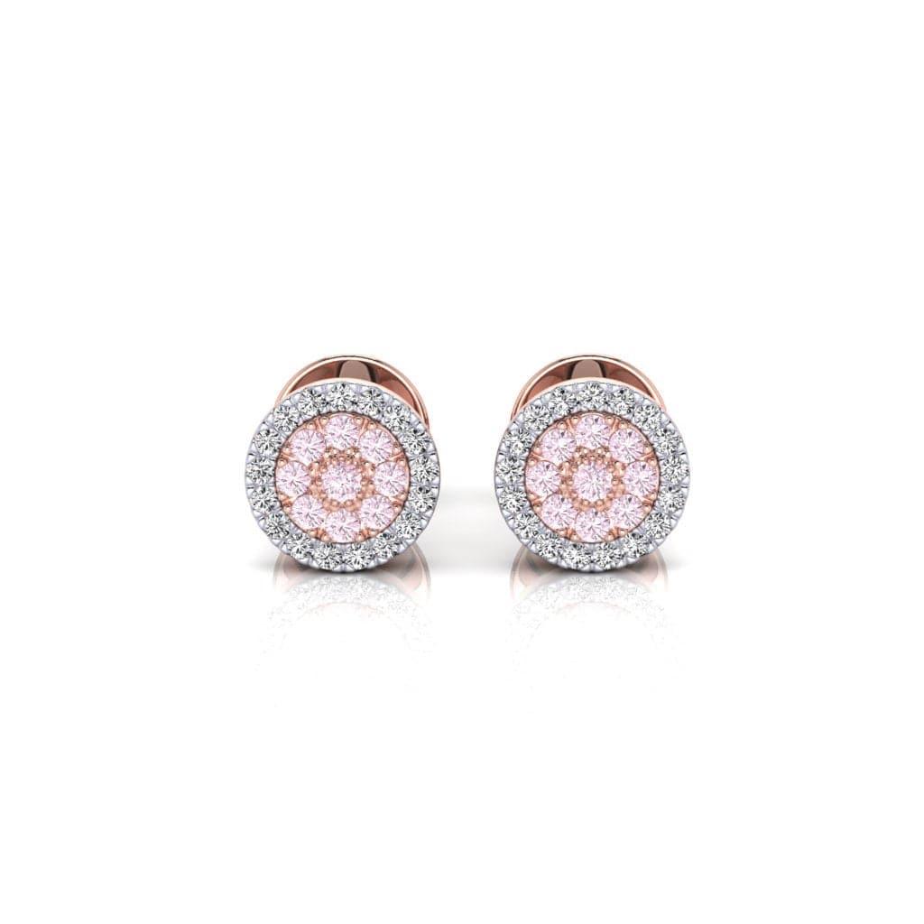Eminence Pinks Diamond Disc Earrings - Rosendorff Diamond Jewellers