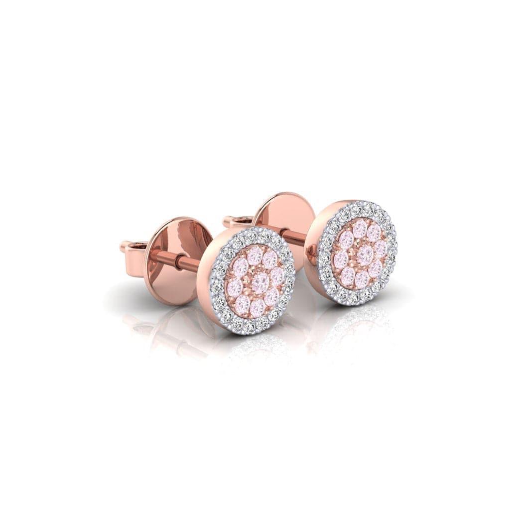Eminence Pinks Diamond Disc Earrings - Rosendorff Diamond Jewellers