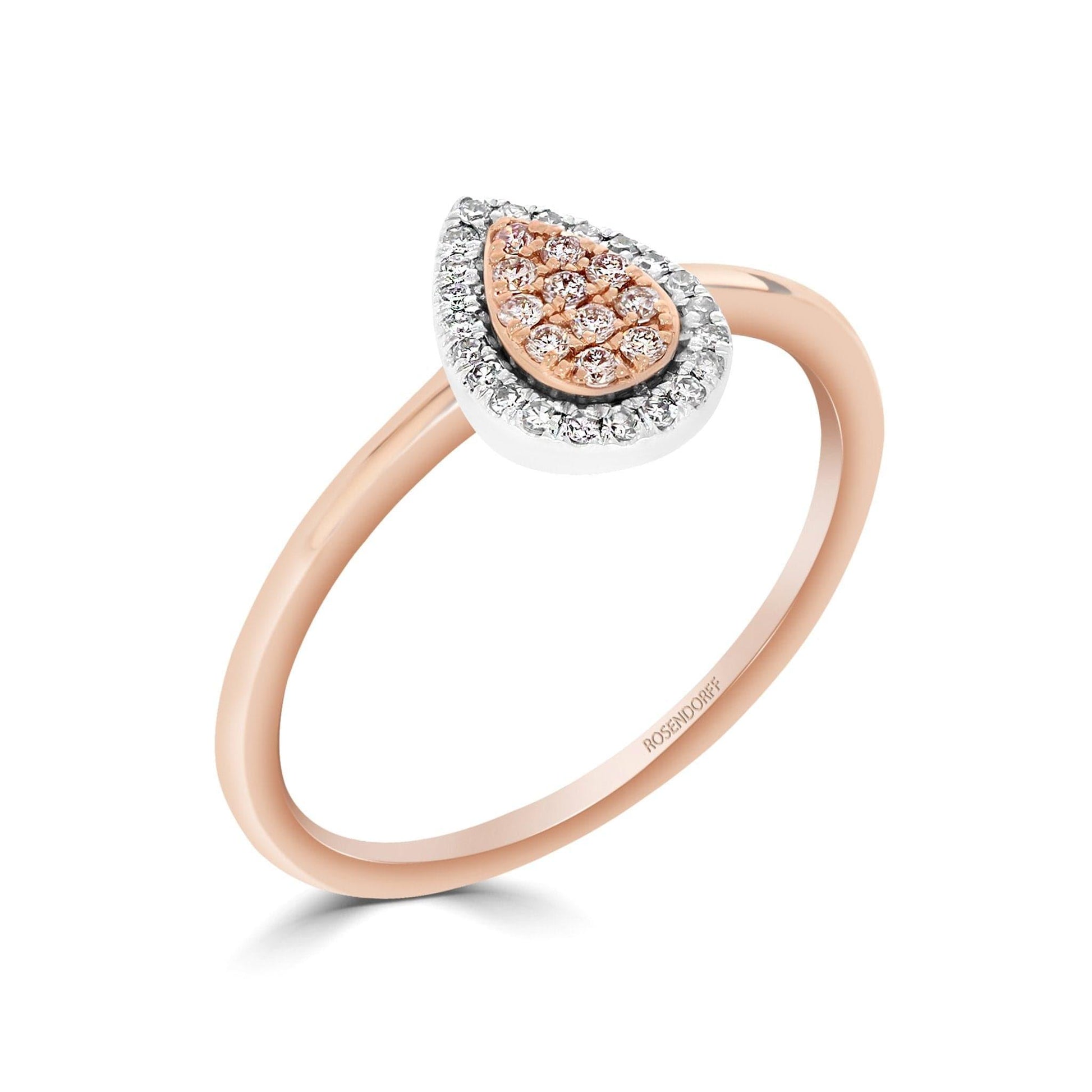 Eminence Pinks Diamond Pear Ring - Rosendorff Diamond Jewellers