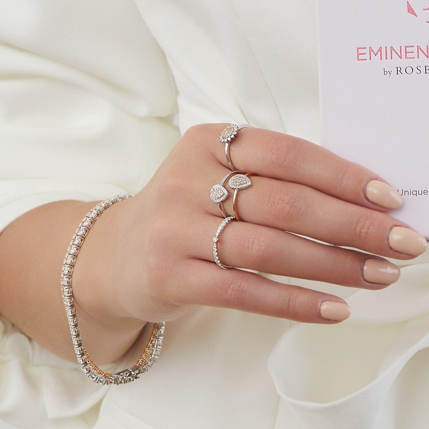 Eminence Pinks Diamond Pear Ring - Rosendorff Diamond Jewellers