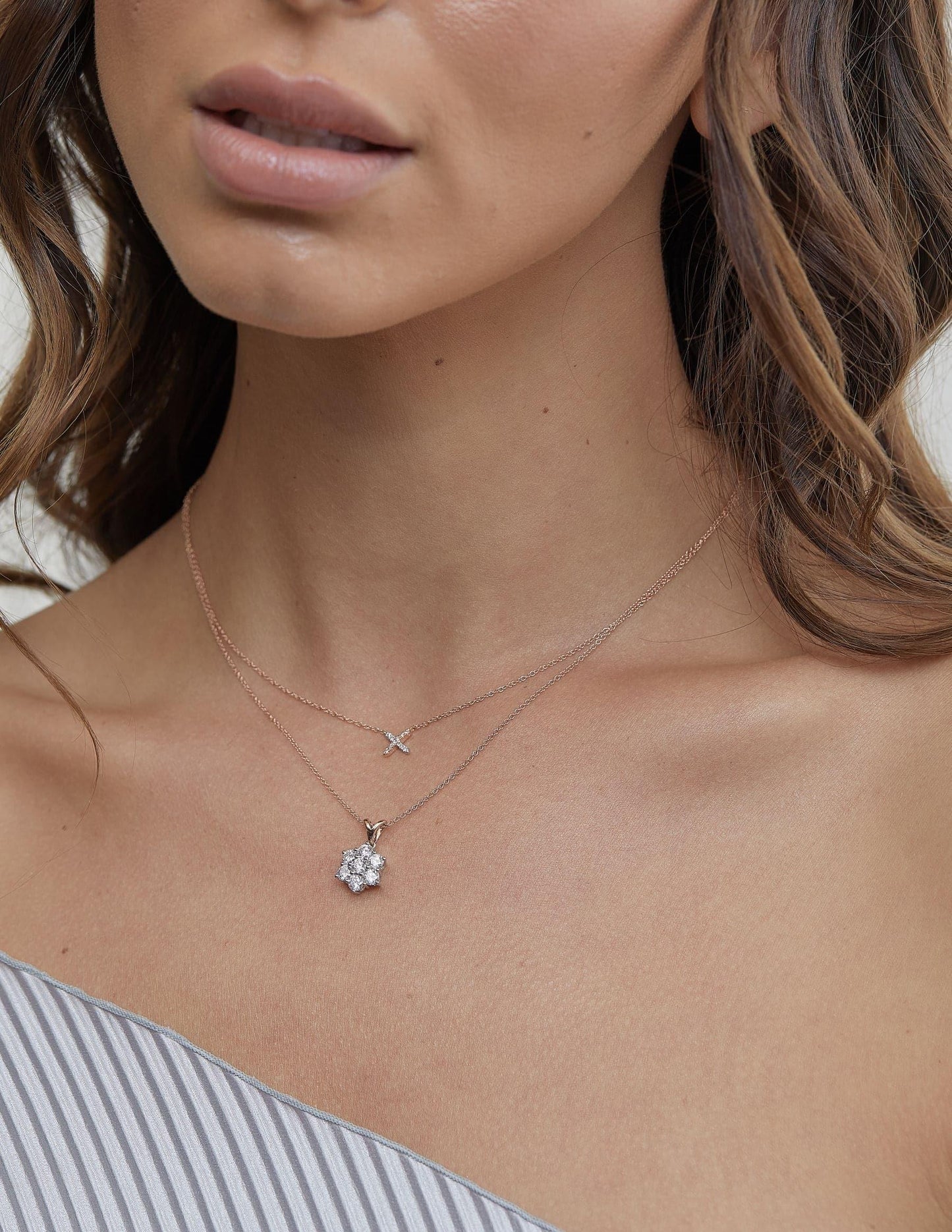 Eminence Pinks Diamond Cross Pendant - Rosendorff Diamond Jewellers