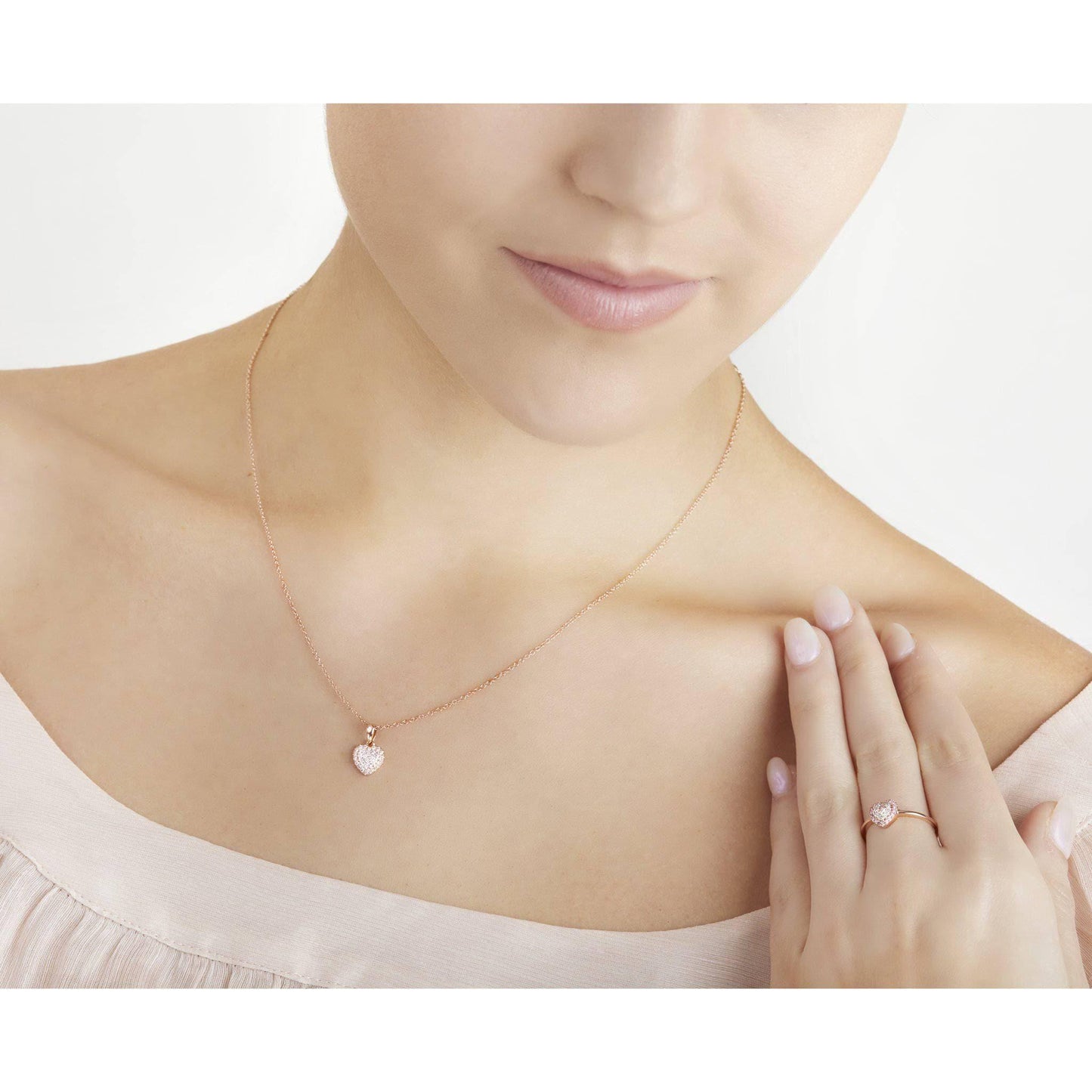 Eminence Pinks Diamond Heart Ring - Rosendorff Diamond Jewellers
