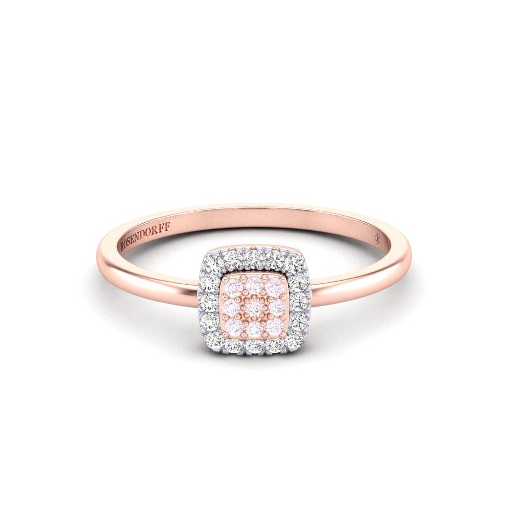 Eminence Pinks Diamond Square Ring - Rosendorff Diamond Jewellers