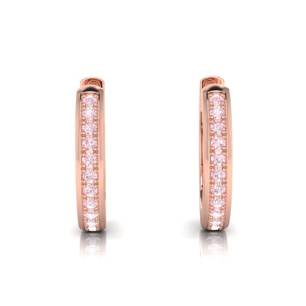 Eminence Pinks Hoop Channel Earrings - Rosendorff Diamond Jewellers