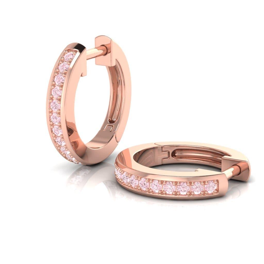 Eminence Pinks Hoop Channel Earrings - Rosendorff Diamond Jewellers